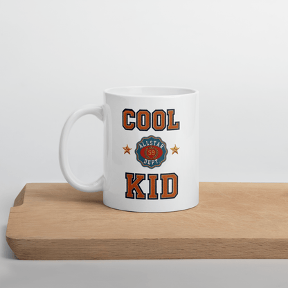Cool Kid White Glossy Mug - Chinchilla Choons