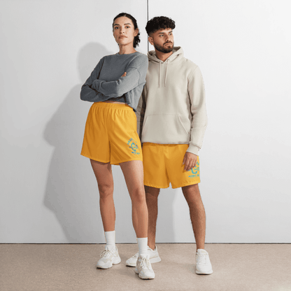 California Print Unisex Athletic Long Shorts - Chinchilla Choons