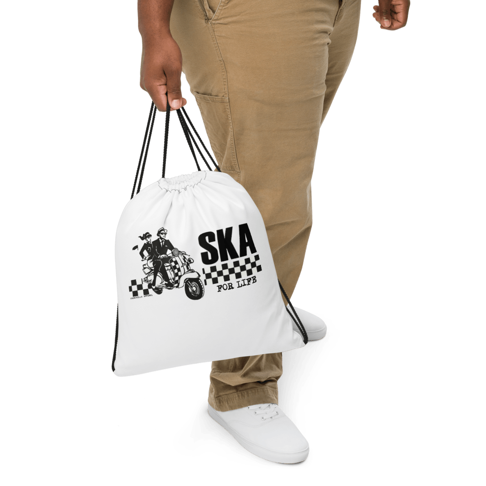 Ska For Life Drawstring Bag - Chinchilla Choons