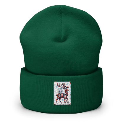 Deer Logo Unisex Cuffed Beanie Hat - Chinchilla Choons
