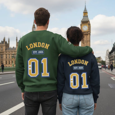 London Varsity Unisex Premium Sweatshirt - Chinchilla Choons