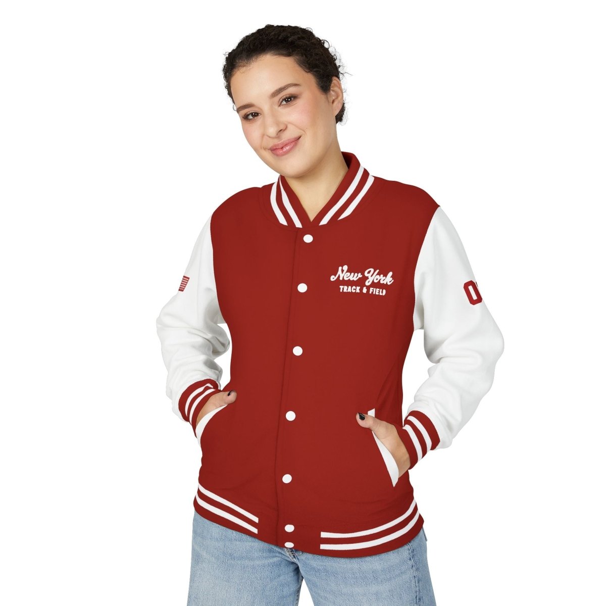 New York City Unisex Heavyweight Letterman Jacket - Chinchilla Choons