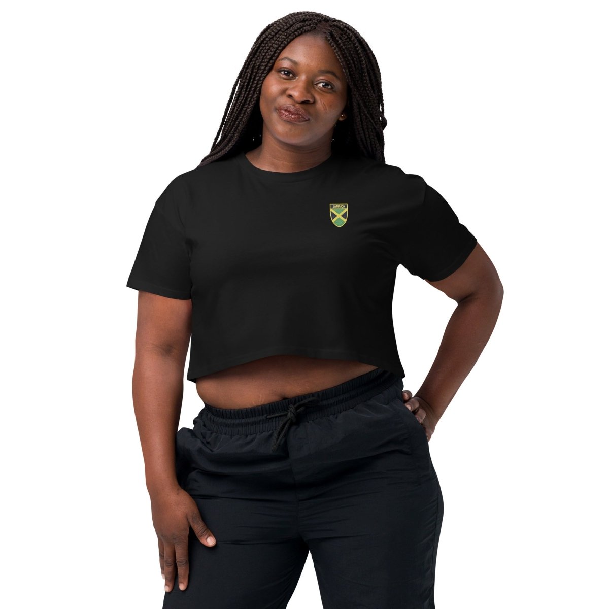 Jamaican Heritage Women’s Crop Top - Chinchilla Choons