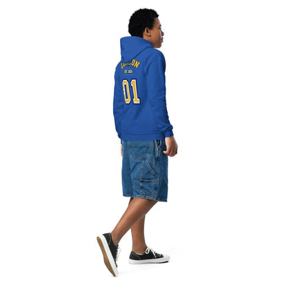 London (LDN) Varsity Youth heavy Blend Hoodie - Chinchilla Choons