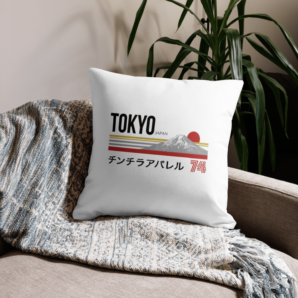 Tokyo 74 Premium Pillow - Chinchilla Choons