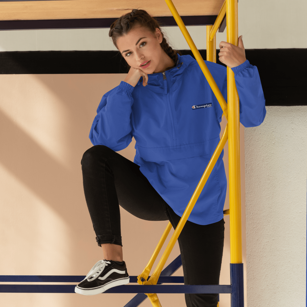 Champion Unisex Packable Anorak Jacket - Chinchilla Choons