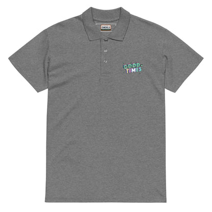 Good Times Premium Pique Polo Shirt - Chinchilla Choons