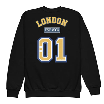 London Varsity Youth Crewneck Sweatshirt - Chinchilla Choons