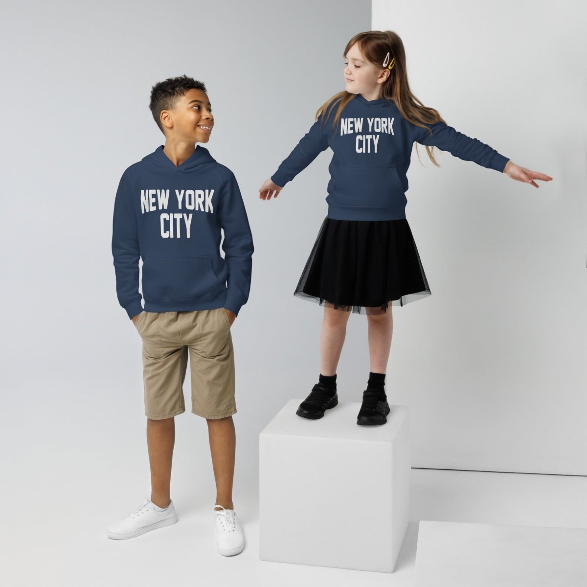 New York City Unisex Kids Hoodie - Chinchilla Choons