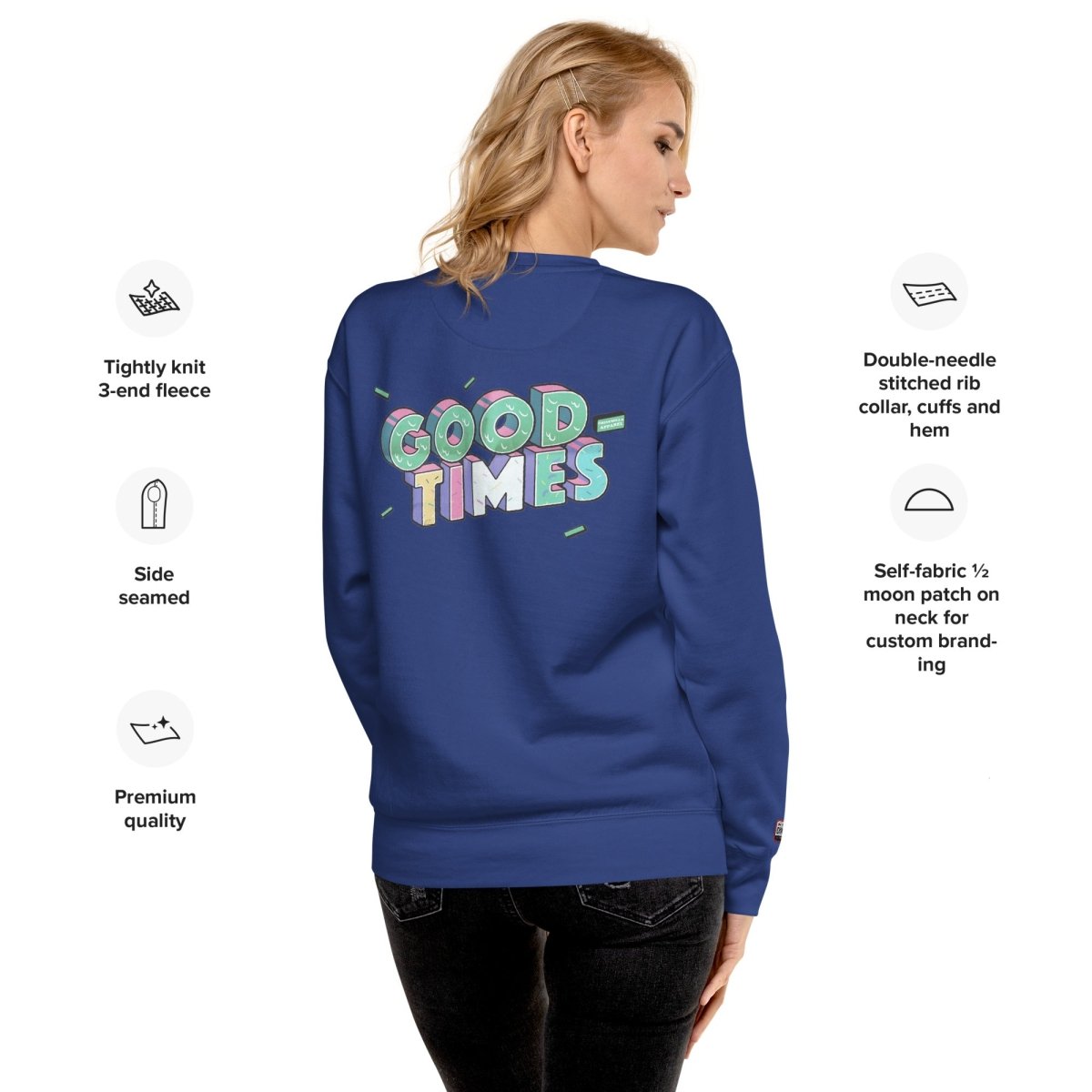 Good Times Unisex Premium Sweatshirt - Chinchilla Choons