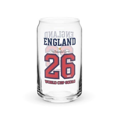 England World Cup '26' Can - Shaped Glass - Chinchilla Choons
