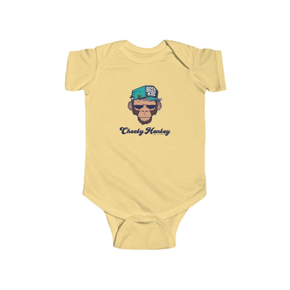 Cheeky Monkey Baby Bodysuit - Chinchilla Choons