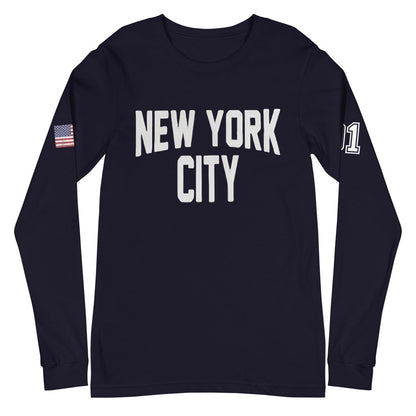 New York City Unisex Long Sleeve Tee - Chinchilla Choons