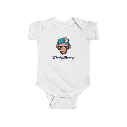 Cheeky Monkey Baby Bodysuit - Chinchilla Choons
