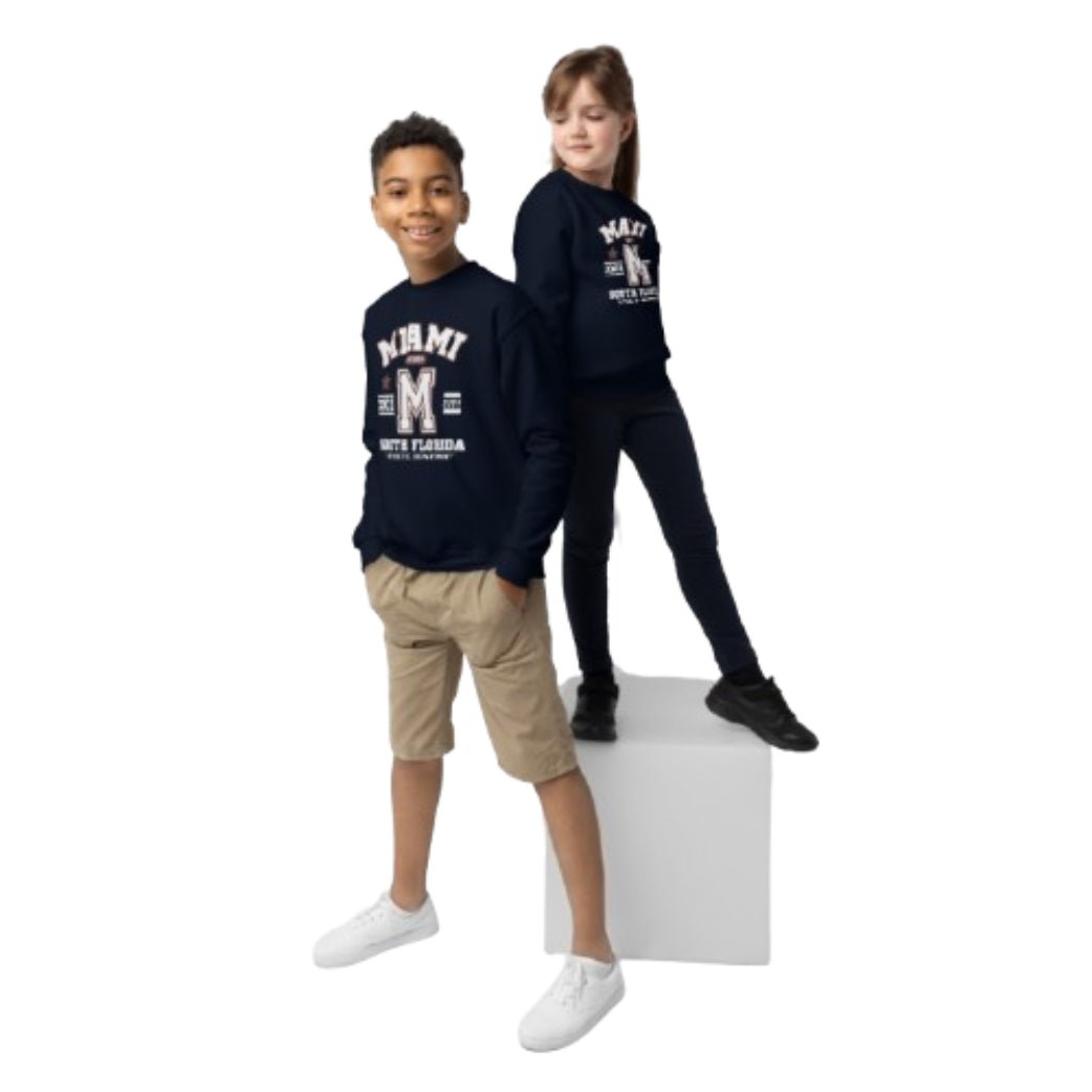 Miami Varsity Youth Crewneck Sweatshirt - Chinchilla Choons