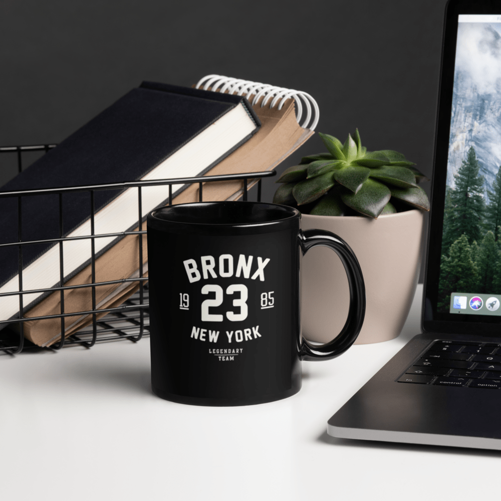 Bronx NY Black Glossy Mug - Chinchilla Choons