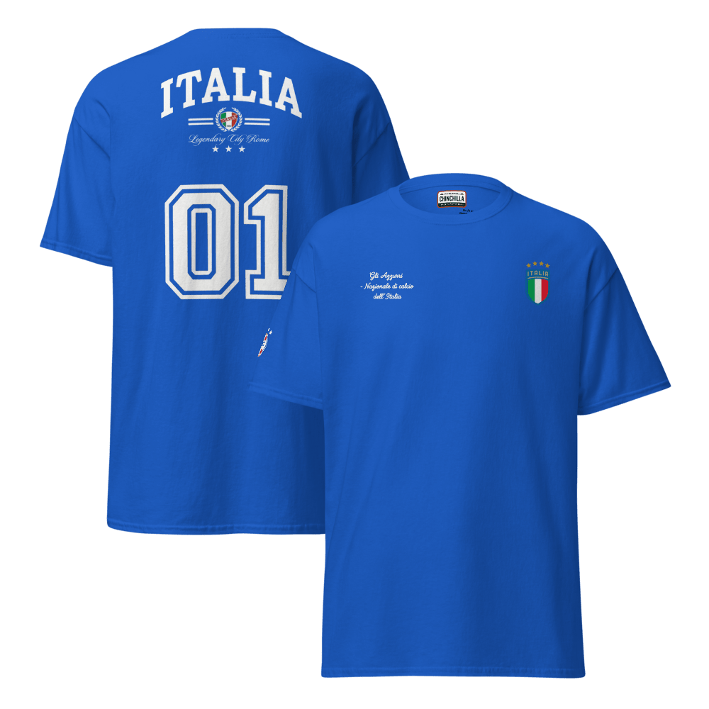 Italia Football Unisex Classic Tee - Chinchilla Choons