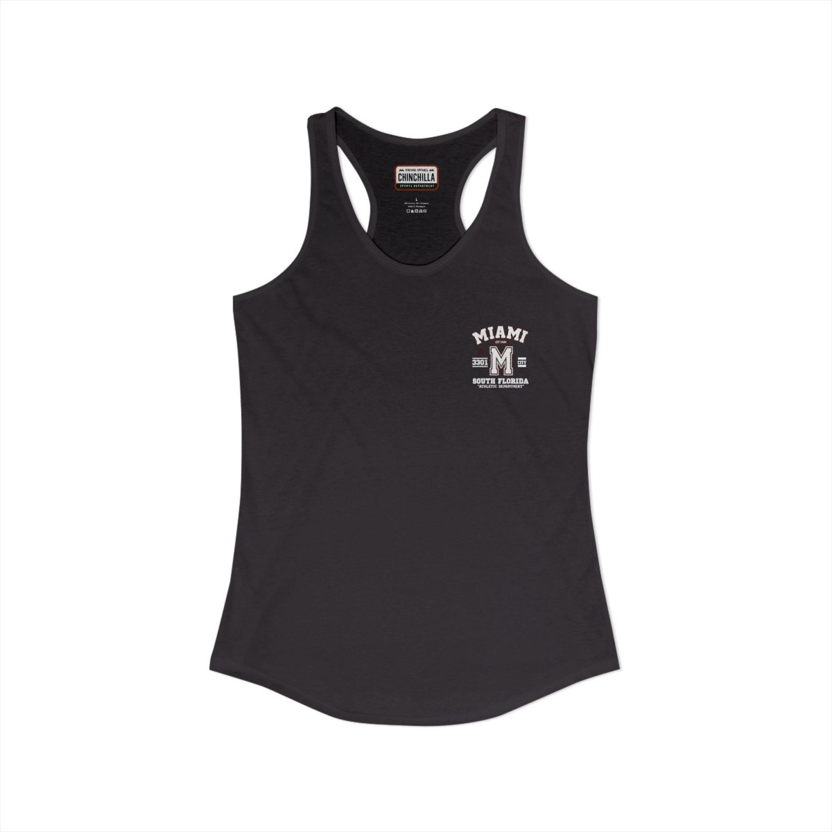Miami Varsity Women's Racerback Tank Top - Chinchilla Choons