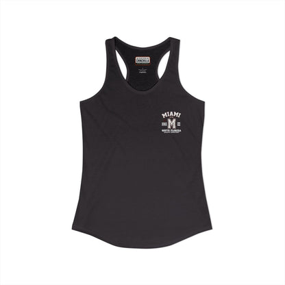 Miami Varsity Women's Racerback Tank Top - Chinchilla Choons