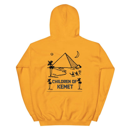Children Of Kemet Unisex Hoodie (Yellow/Pink) - Chinchilla Choons