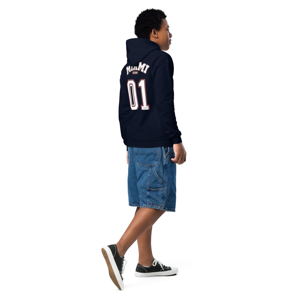 Miami Varsity Youth Heavy Blend Unisex Hoodie - Chinchilla Choons