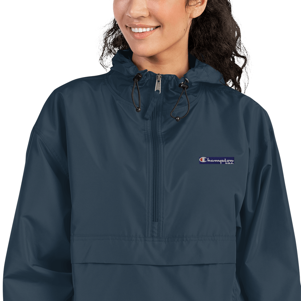 Champion Unisex Packable Anorak Jacket - Chinchilla Choons