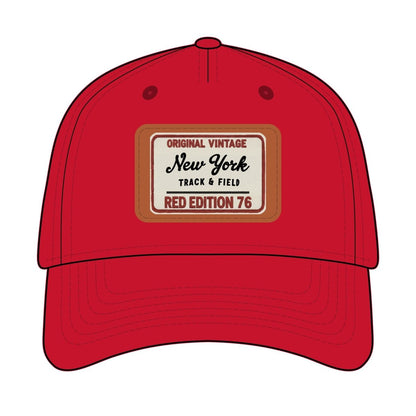 Vintage New York Leather Patch Baseball Cap - Chinchilla Choons