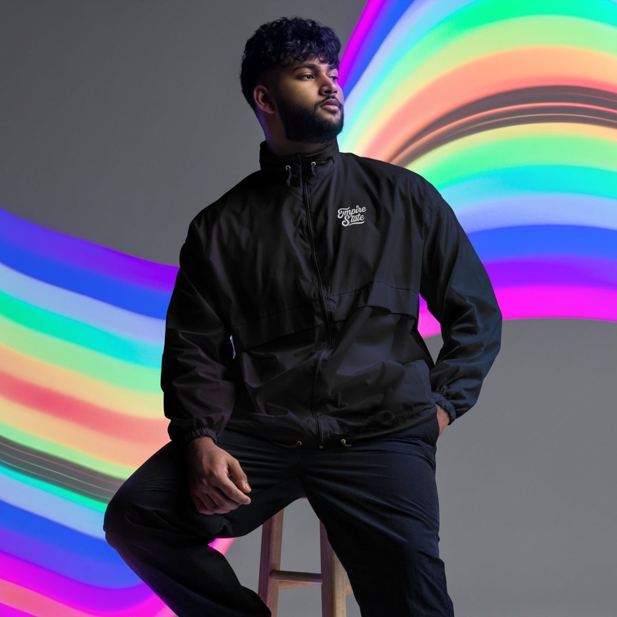 New York City Unisex Windbreaker - Chinchilla Choons