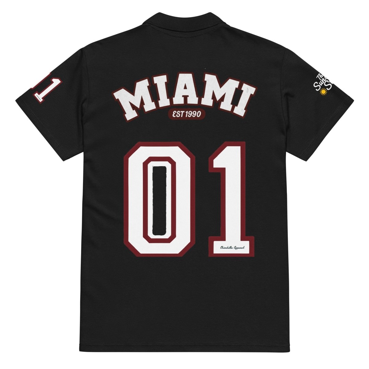 Miami Varsity Premium Pique Polo Shirt - Chinchilla Choons