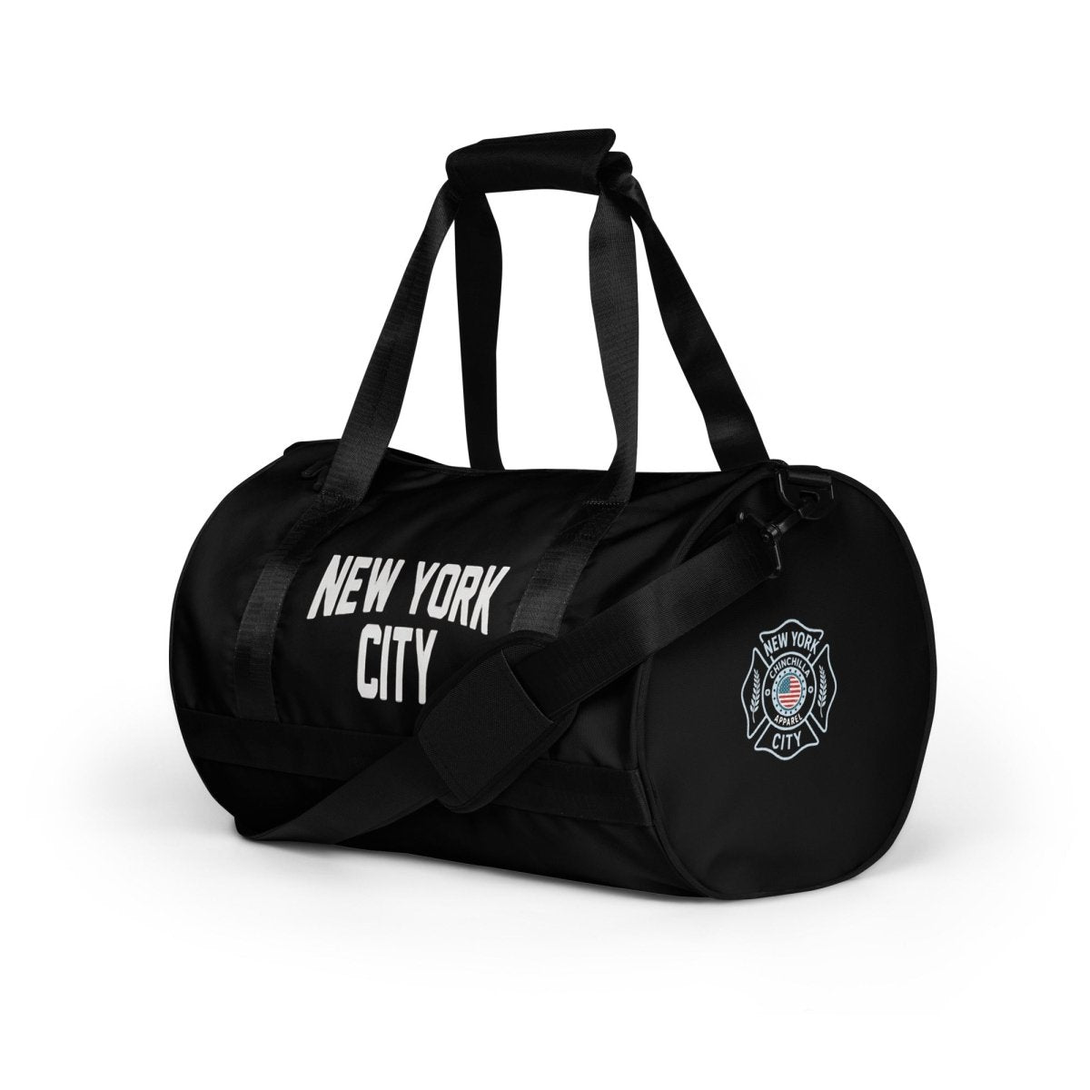 New York City Duffle Gym Bag (Black) - Chinchilla Choons