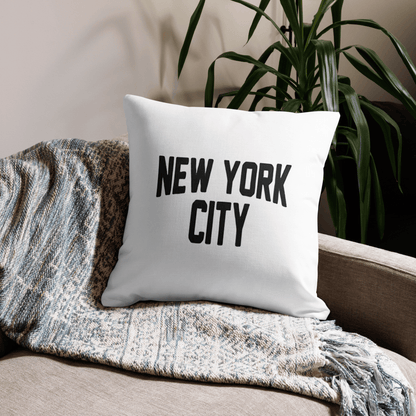 New York City Premium Pillow (White) - Chinchilla Choons