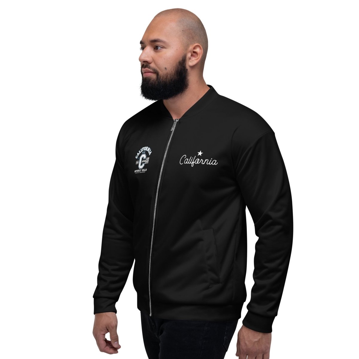 California Varsity Unisex Bomber Jacket - Chinchilla Choons