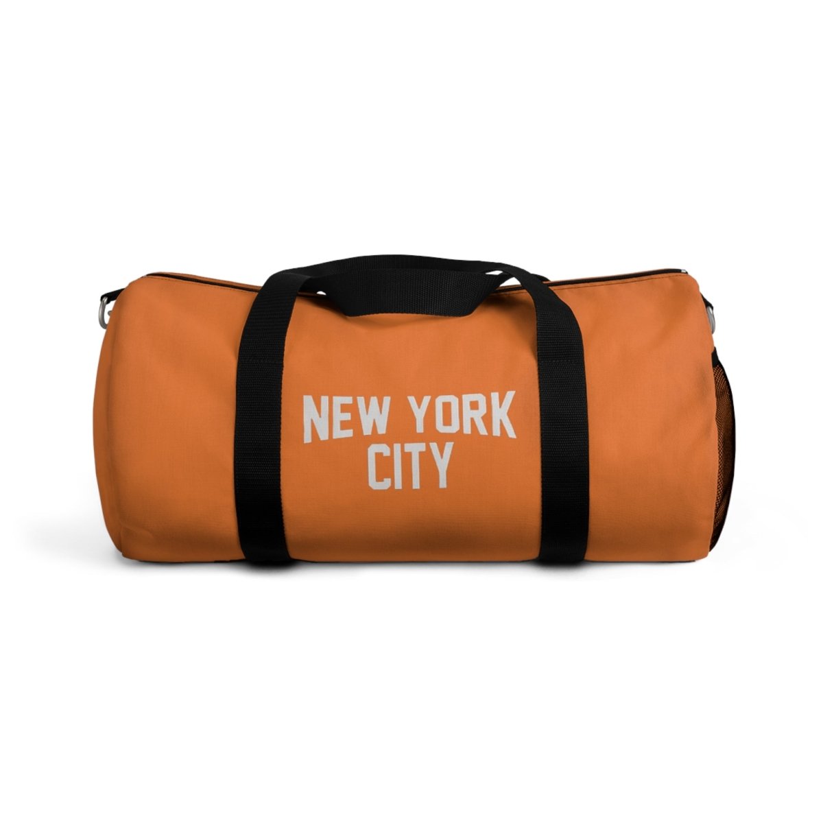 New York City Duffel Gym Bag, (Orange) - Chinchilla Choons