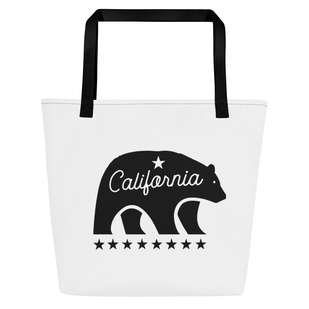 California Mascot Large Tote Bag - Chinchilla Choons