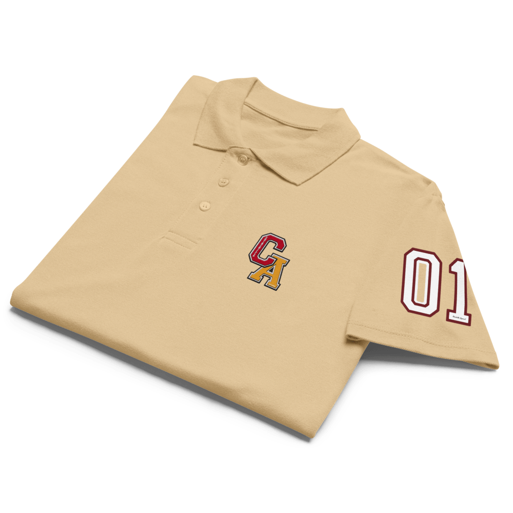Chinchilla Varsity Unisex Pique Polo Shirt - Chinchilla Choons