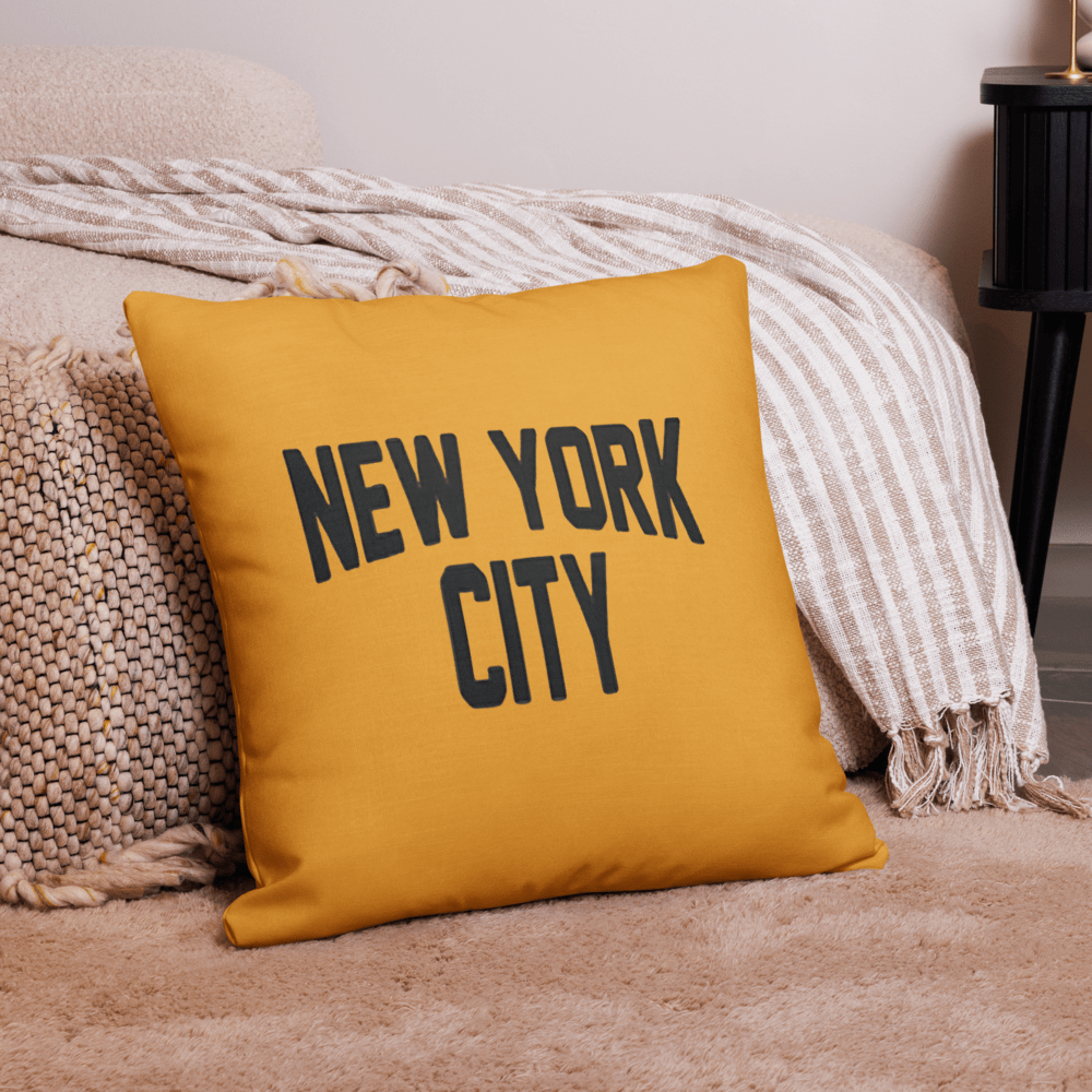 New York City Premium Pillow (Yellow/Black) - Chinchilla Choons