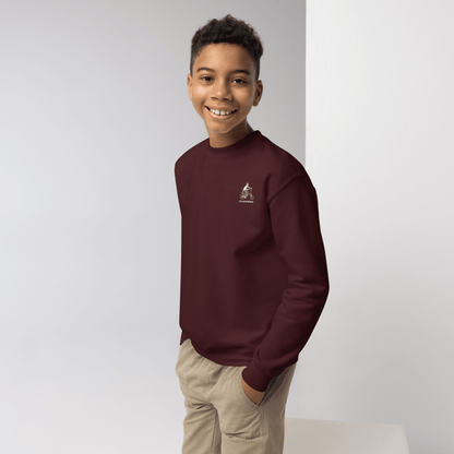 Chopper '75' Youth Crewneck Sweatshirt (Dark Colours) - Chinchilla Choons