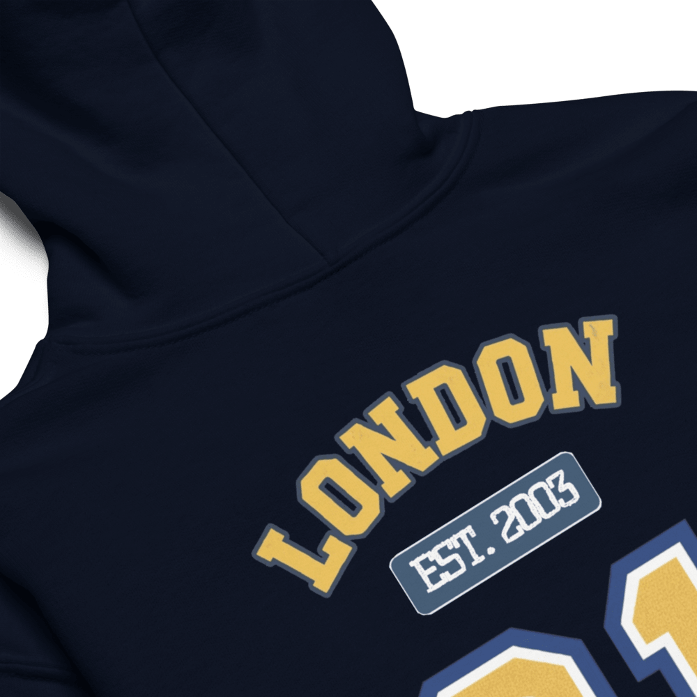 London (LDN) Varsity Youth heavy Blend Hoodie - Chinchilla Choons