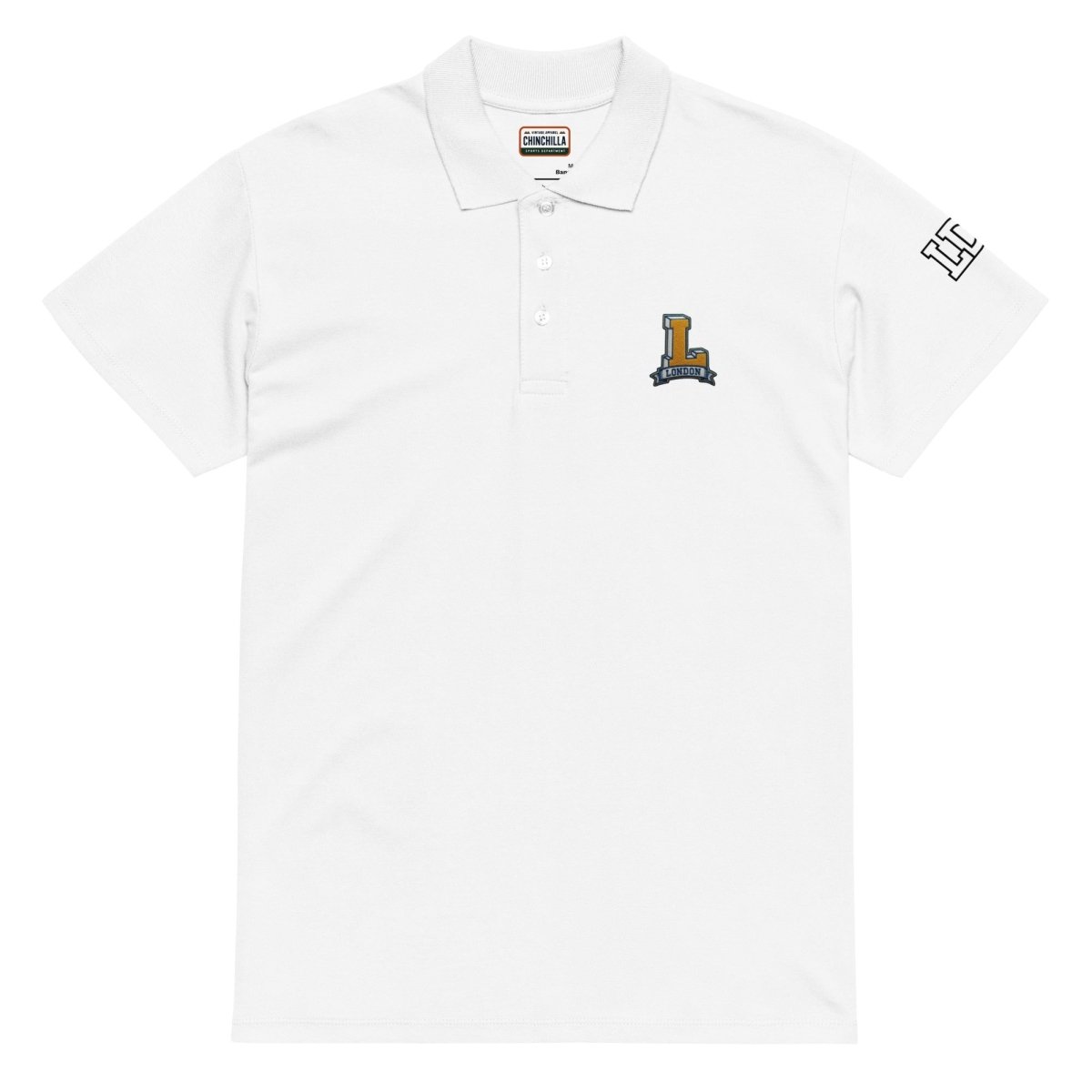 London Varsity Pique Polo Shirt - Chinchilla Choons
