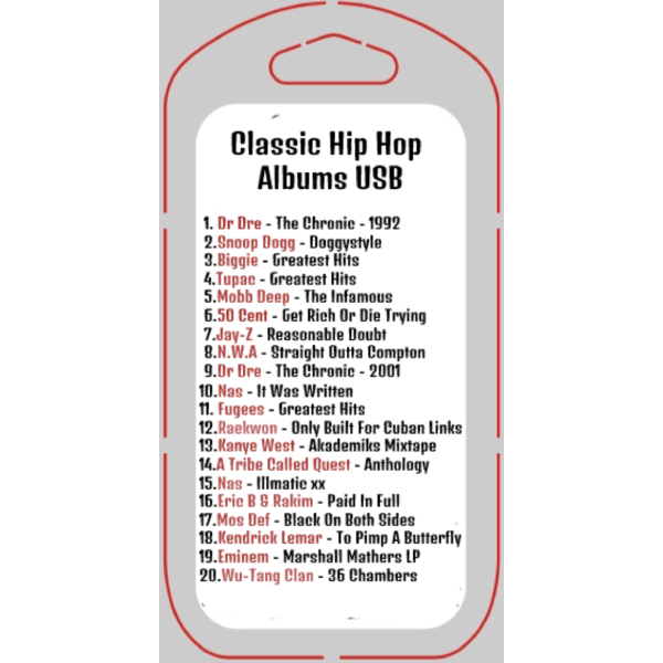 Classic Hip Hop USB - Chinchilla Choons