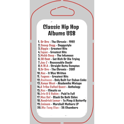 Classic Hip Hop USB - Chinchilla Choons