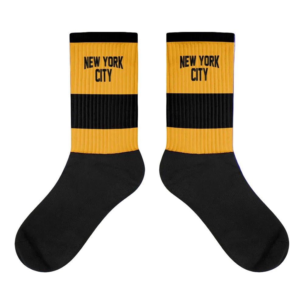 New York City Unisex Socks (Black / Gold) - Chinchilla Choons