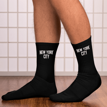 New York City Unisex Socks (Black) - Chinchilla Choons