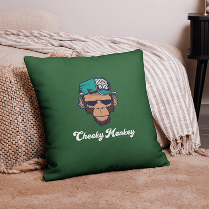 Cheeky Monkey Premium Pillow - Chinchilla Choons