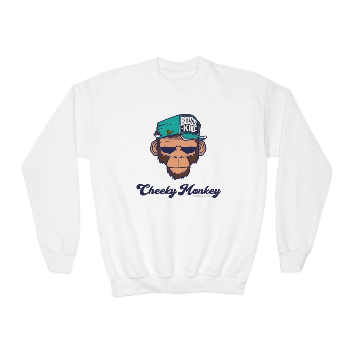 Cheeky Monkey Kids Unisex Sweatshirt - Chinchilla Choons