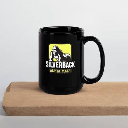 Silverback Black Glossy Mug - Chinchilla Choons