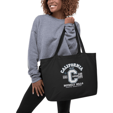 California Varsity Large Organic Tote Bag - Chinchilla Choons
