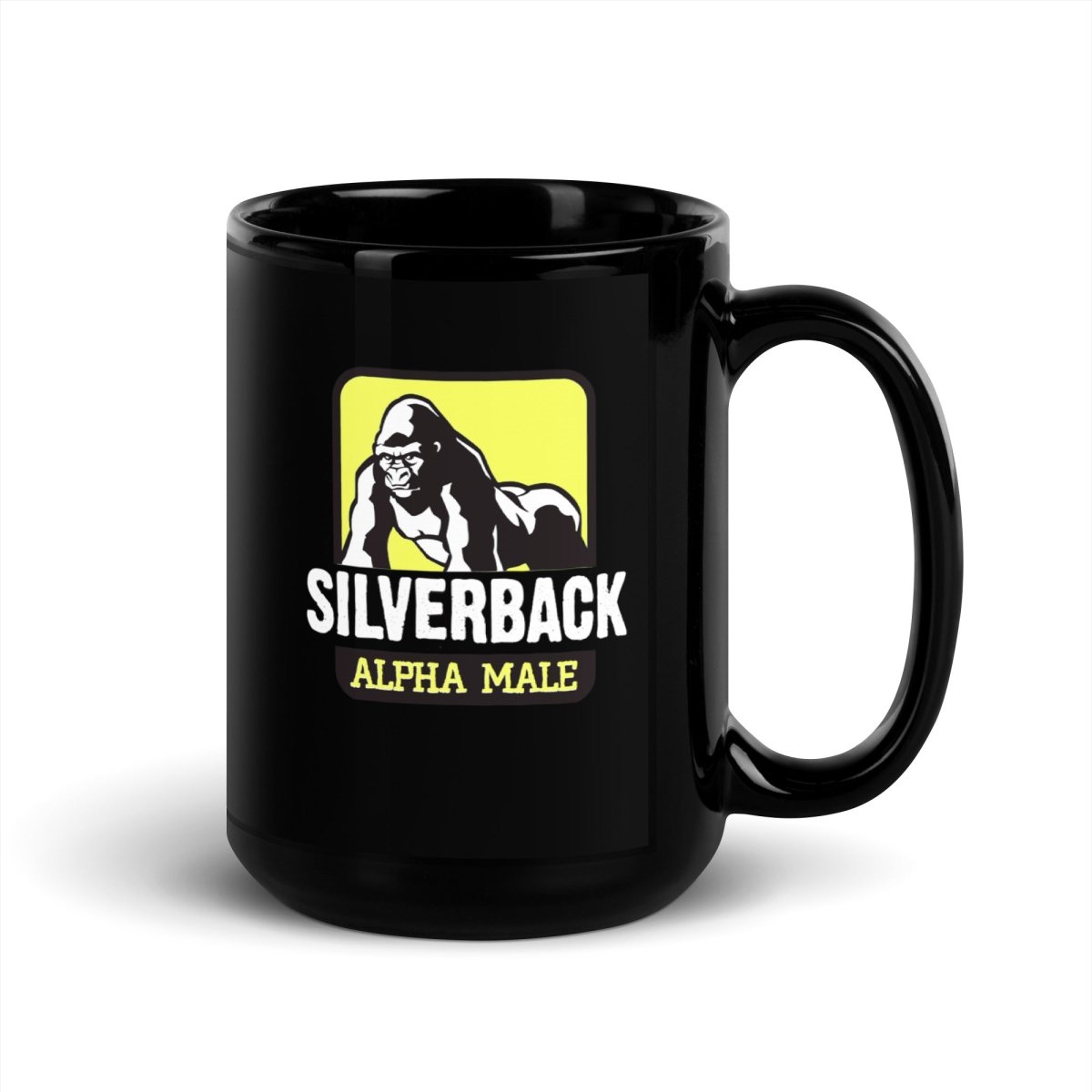 Silverback Black Glossy Mug - Chinchilla Choons