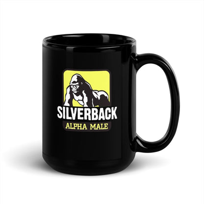 Silverback Black Glossy Mug - Chinchilla Choons