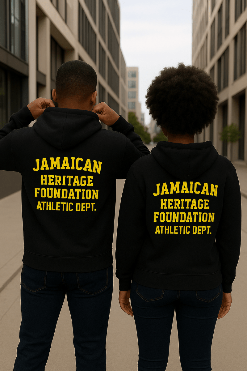 Jamaican Heritage Unisex Raglan Hoodie - Chinchilla Choons